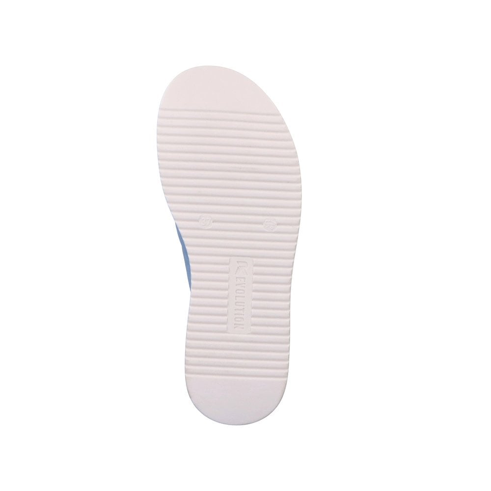 Sandales Compensées Rieker R-Evolution W0802-10 Bleu Femme | TSE-1721938