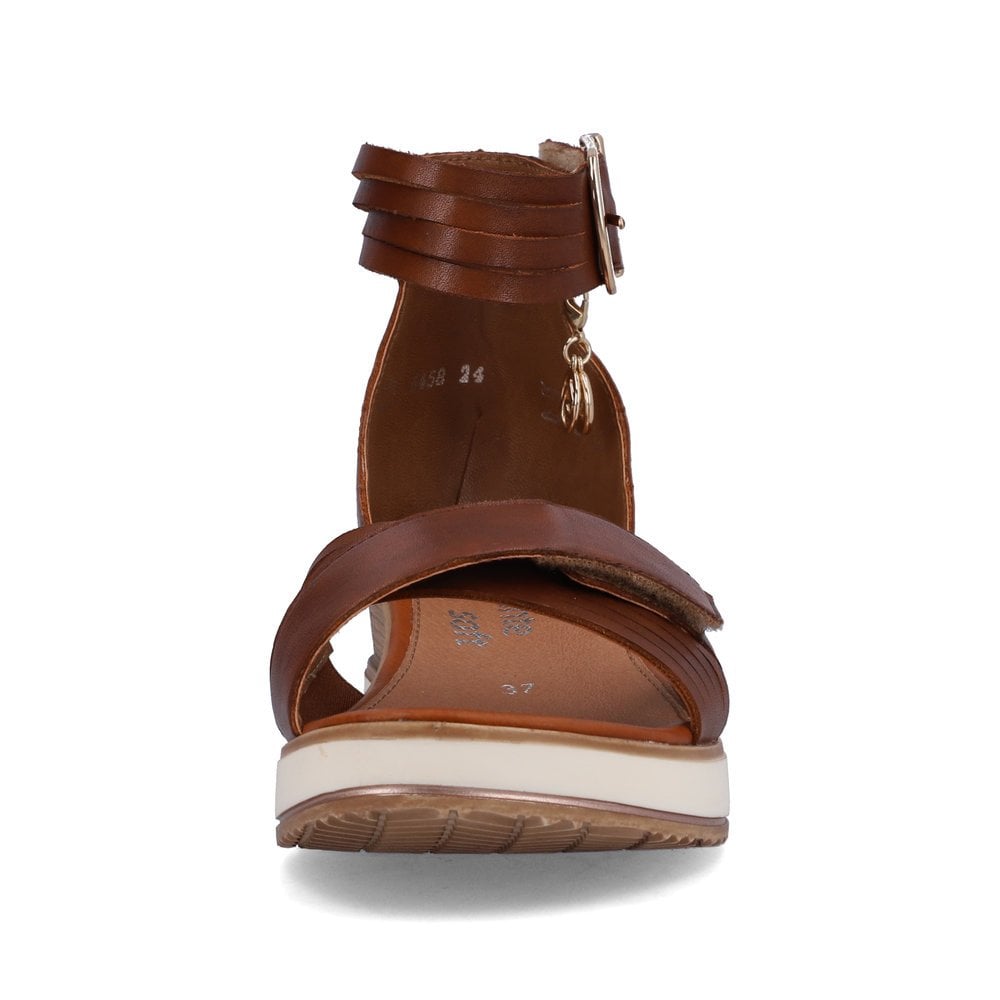 Sandales Compensées Rieker Remonte D6458-24 Marron Femme | LMD-2072446