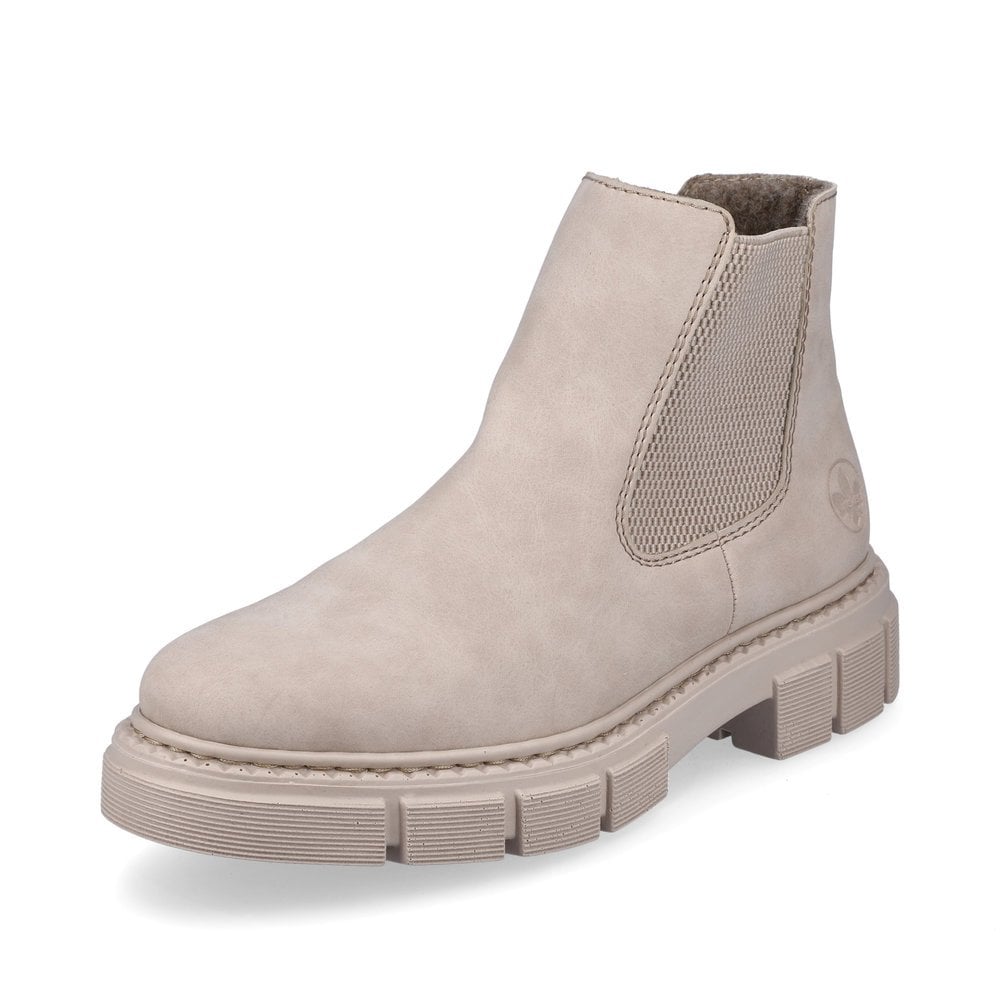 Chelsea Boots Rieker M3854-62 Beige Femme | VHA-7891368