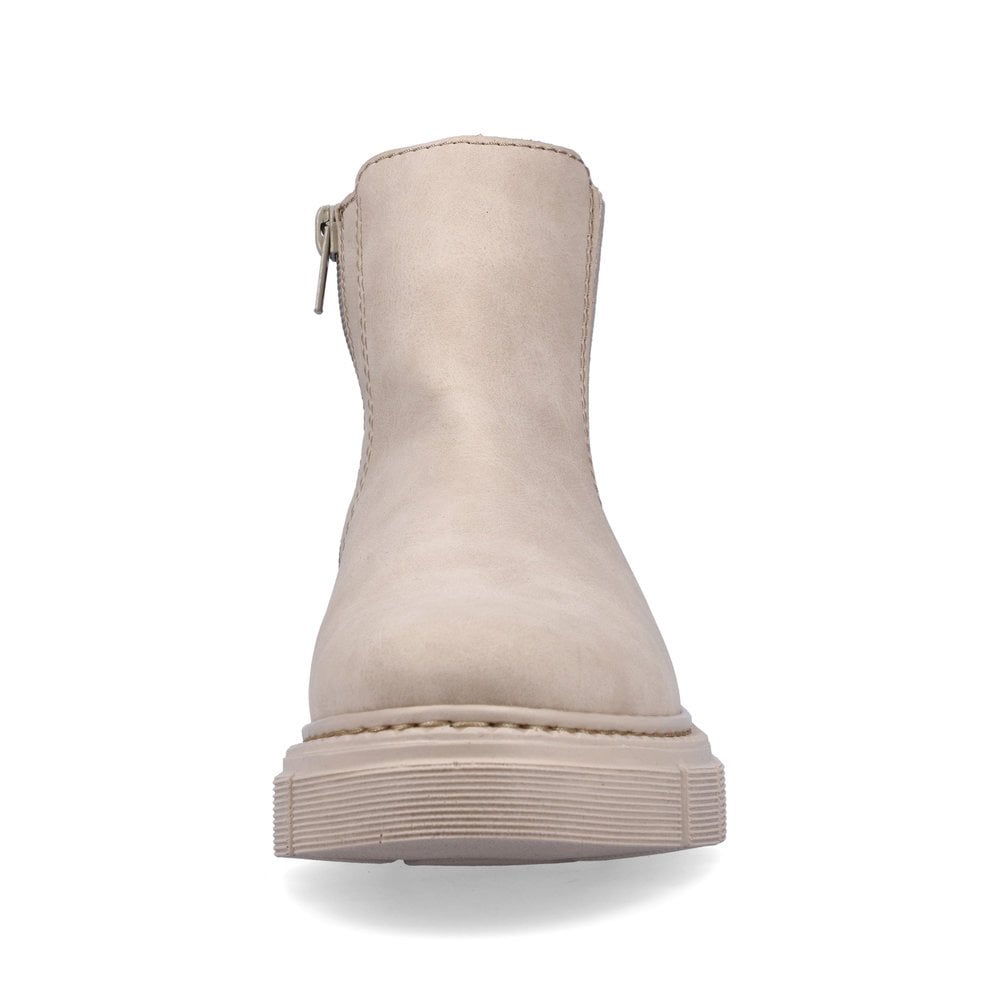 Chelsea Boots Rieker M3854-62 Beige Femme | VHA-7891368