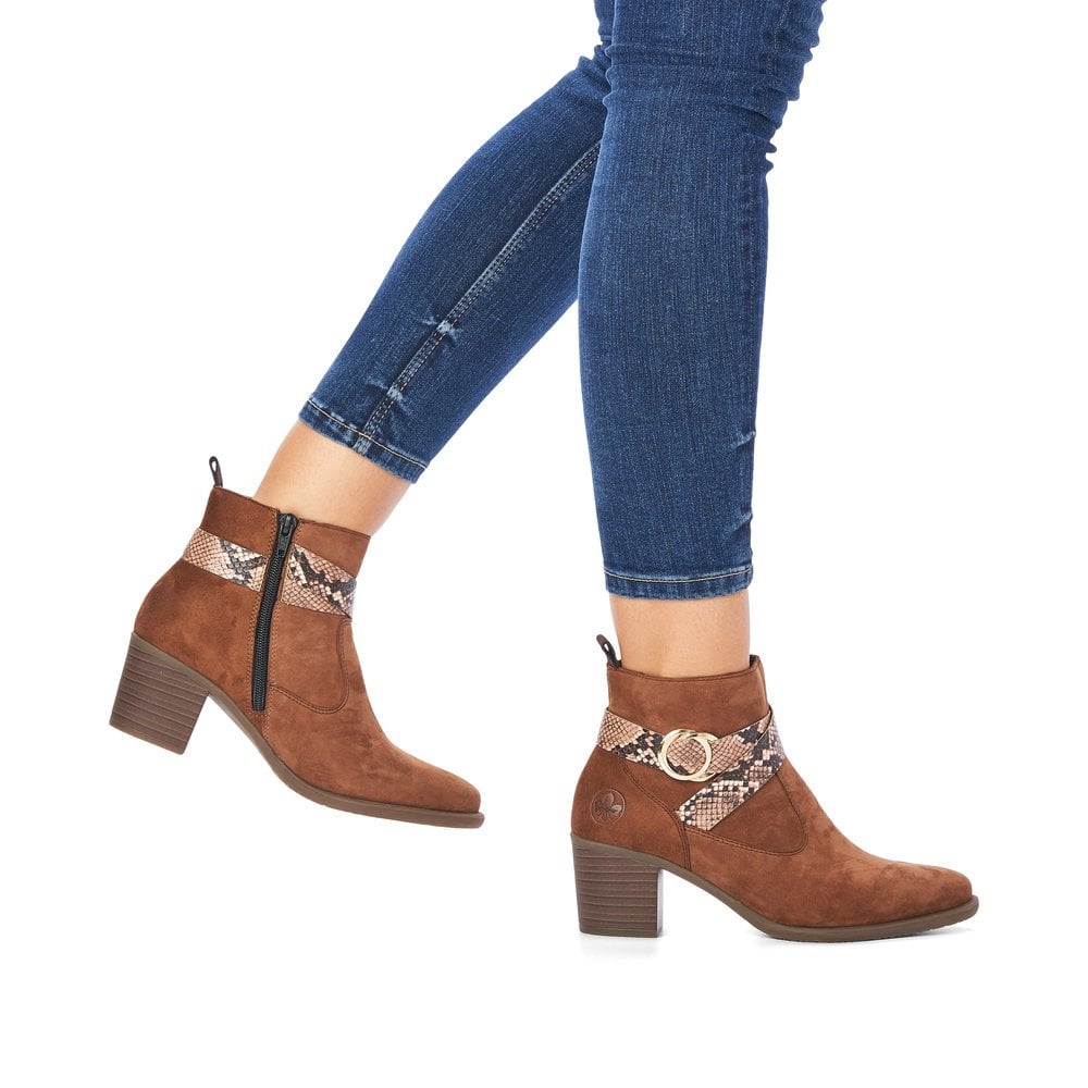 Bottines Rieker Y2064-24 Marron Femme | QPZ-1473780