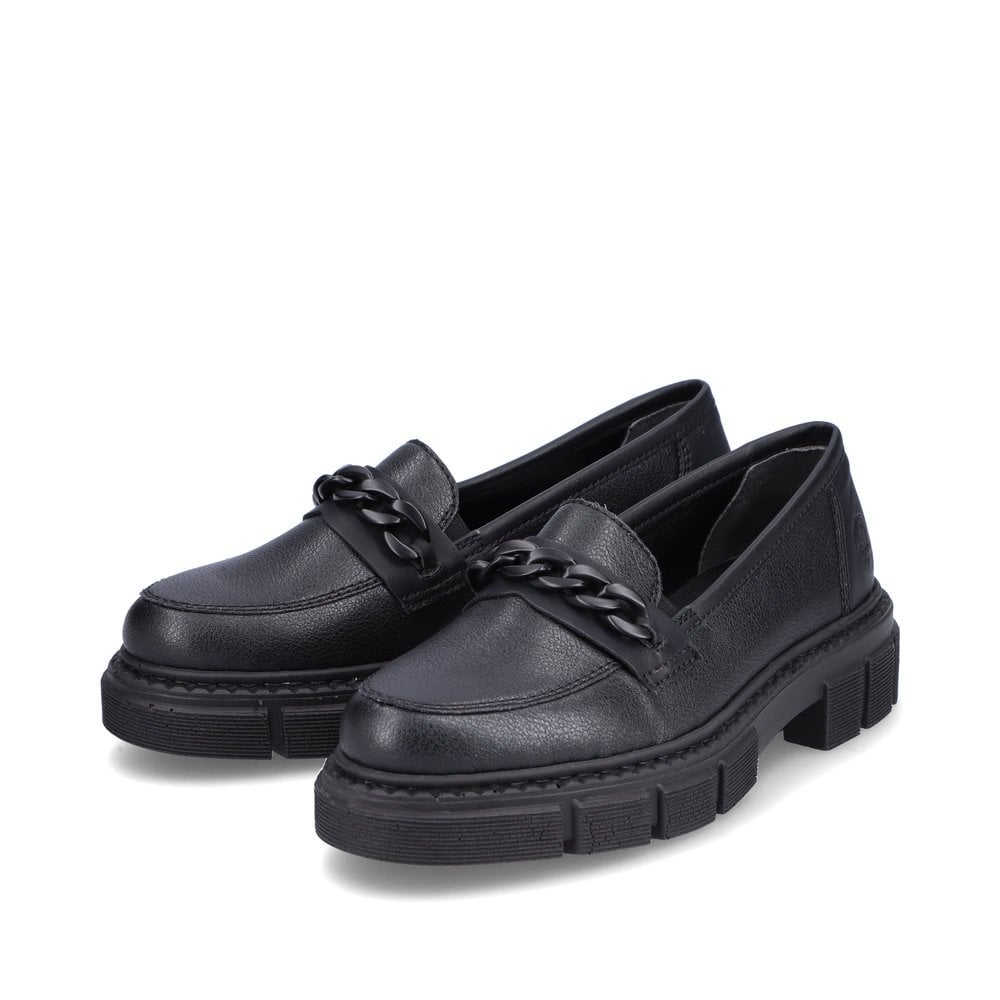 Slip On Rieker M3861-01 Noir Femme | FZR-7641898