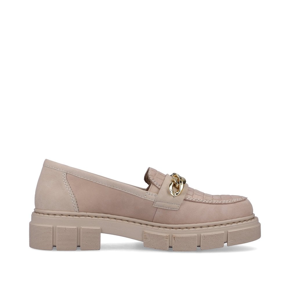 Slip On Rieker M3865-60 Beige Femme | KLY-5699221