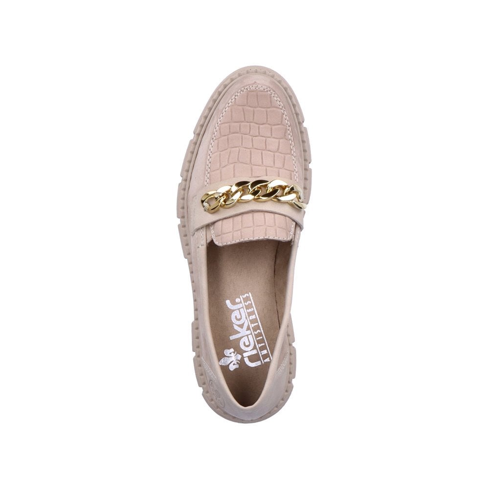 Slip On Rieker M3865-60 Beige Femme | KLY-5699221