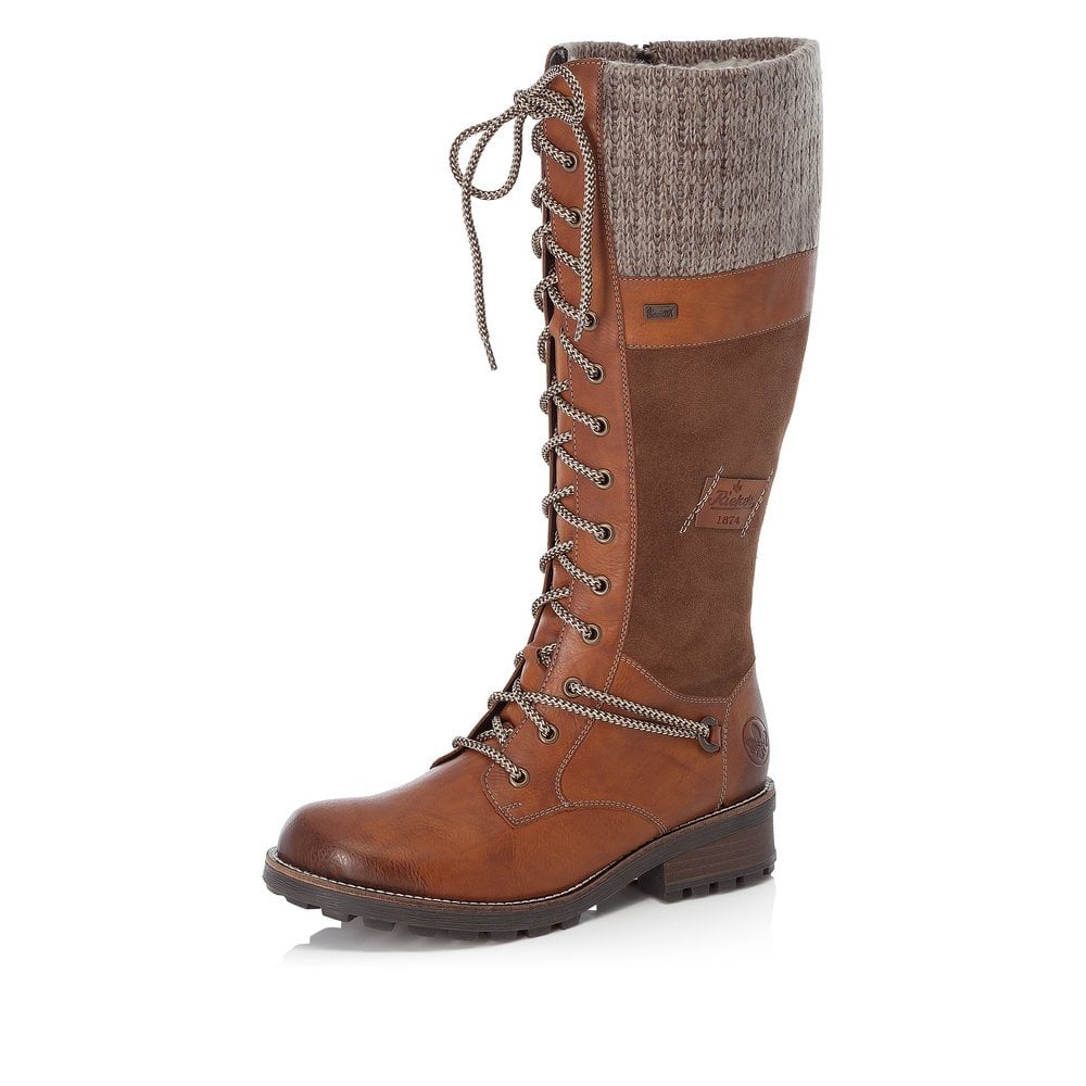 Bottes Hautes Rieker Z0442-24 Marron Femme | QIR-7219279