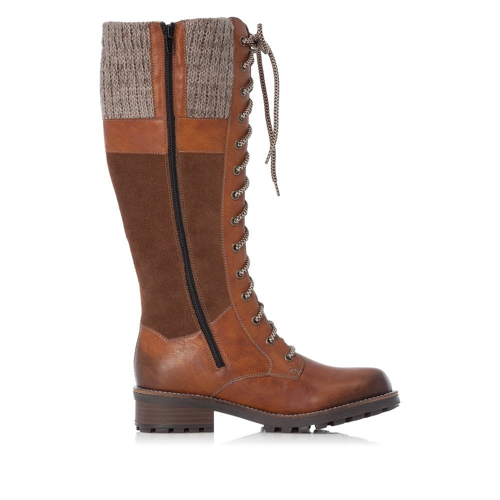 Bottes Hautes Rieker Z0442-24 Marron Femme | QIR-7219279