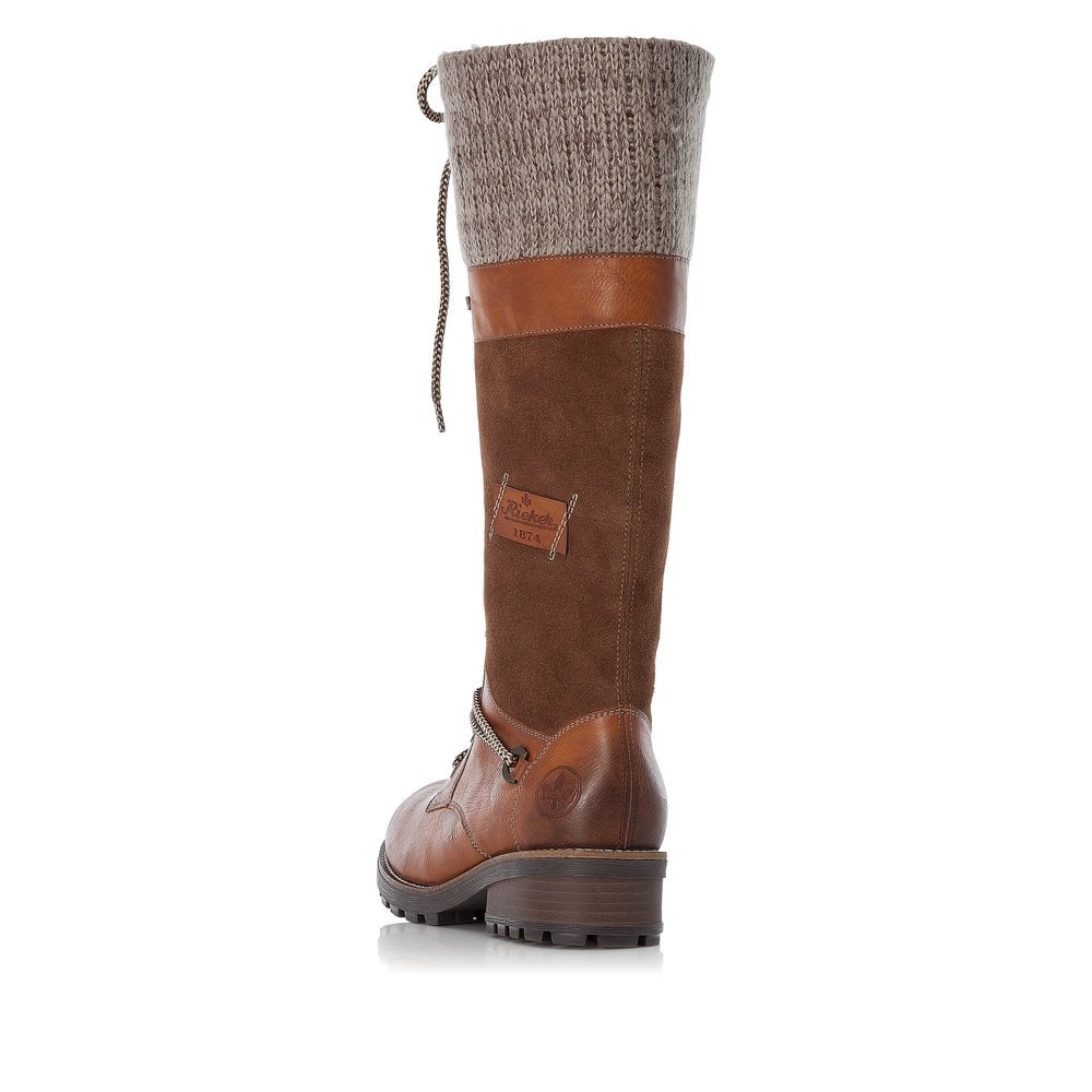 Bottes Hautes Rieker Z0442-24 Marron Femme | QIR-7219279