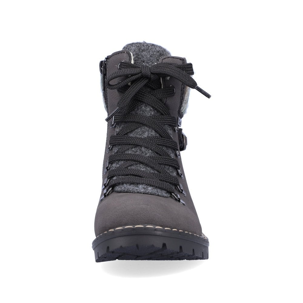 Bottines Rieker Y9131-45 Grise Femme | YOK-2022927