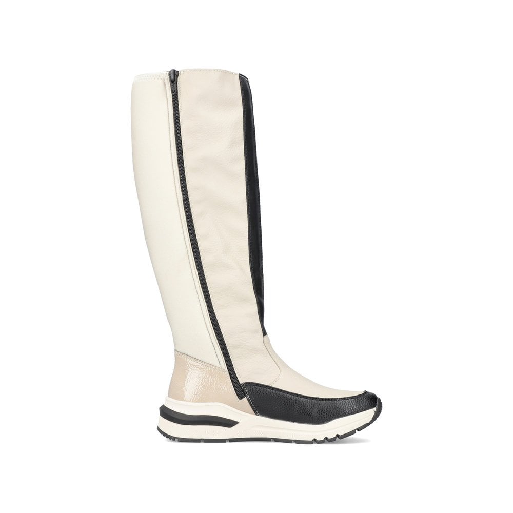 Bottes Hautes Rieker M6690-60 Beige Femme | YTS-3469412