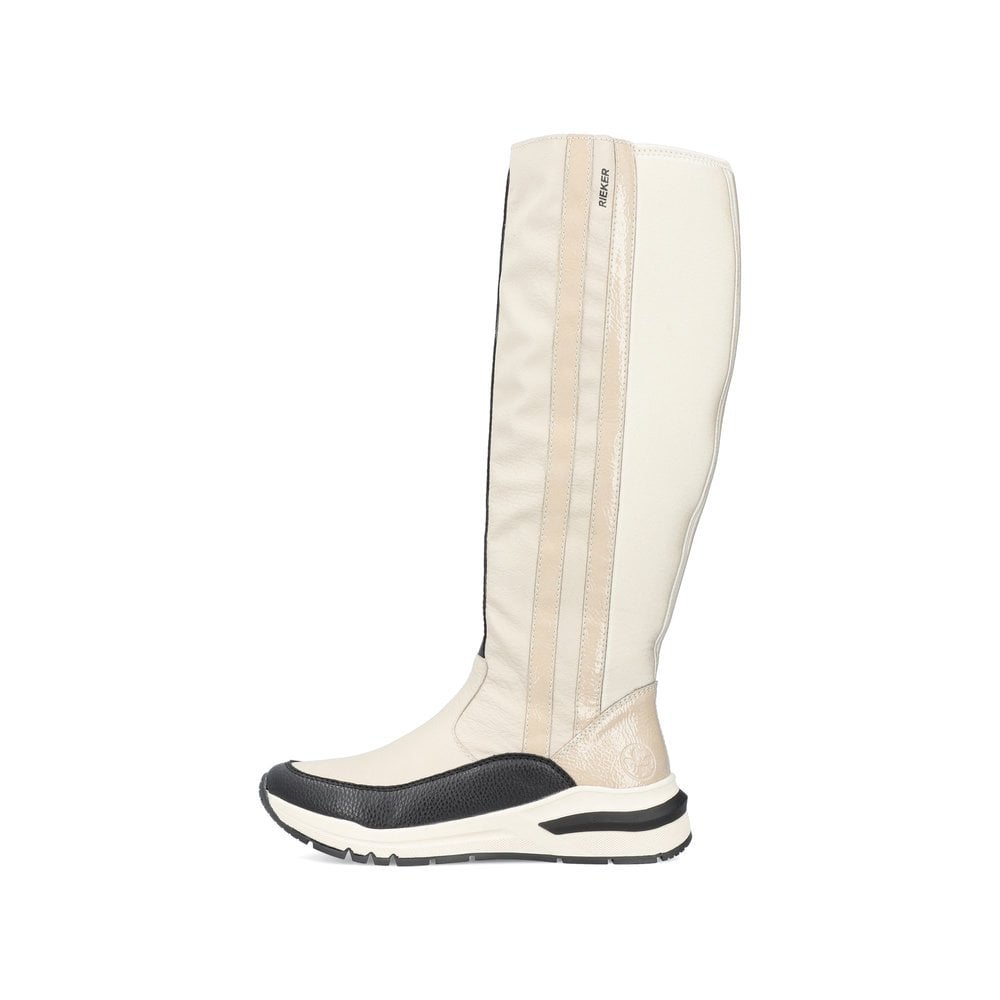 Bottes Hautes Rieker M6690-60 Beige Femme | YTS-3469412