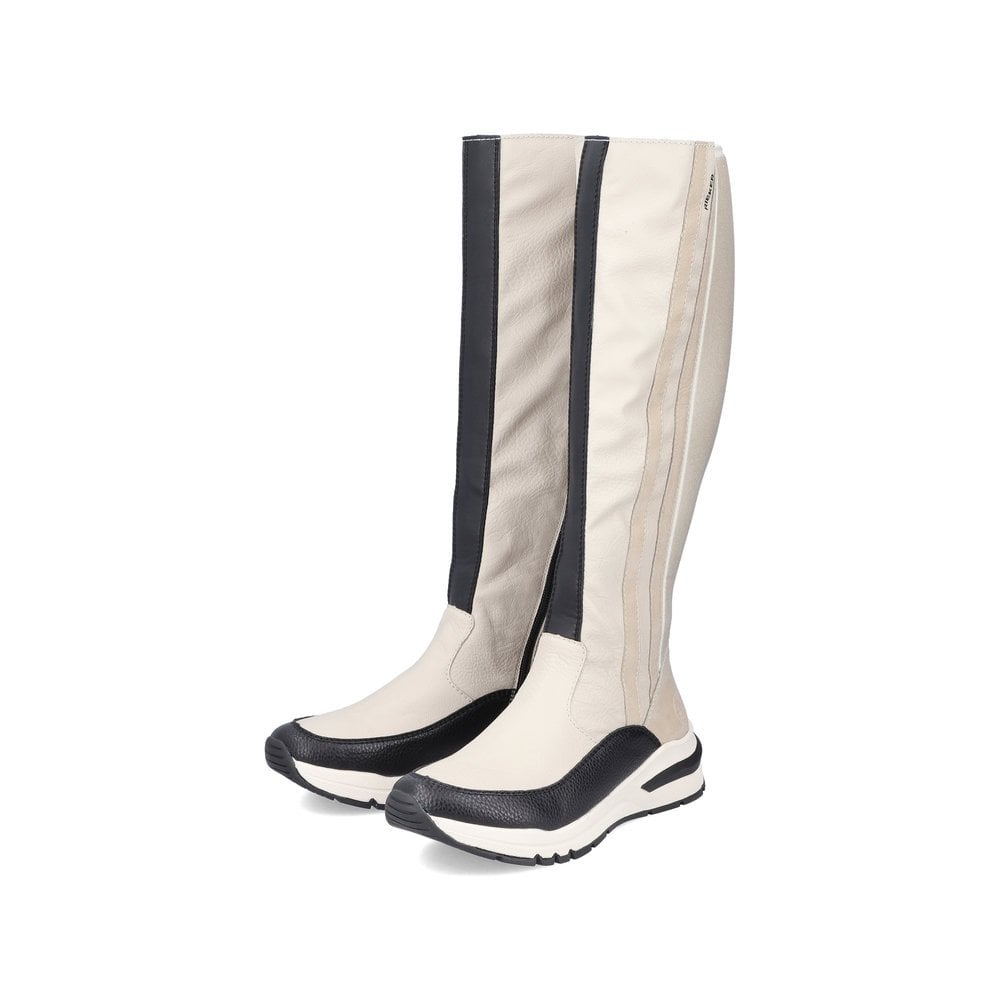 Bottes Hautes Rieker M6690-60 Beige Femme | YTS-3469412