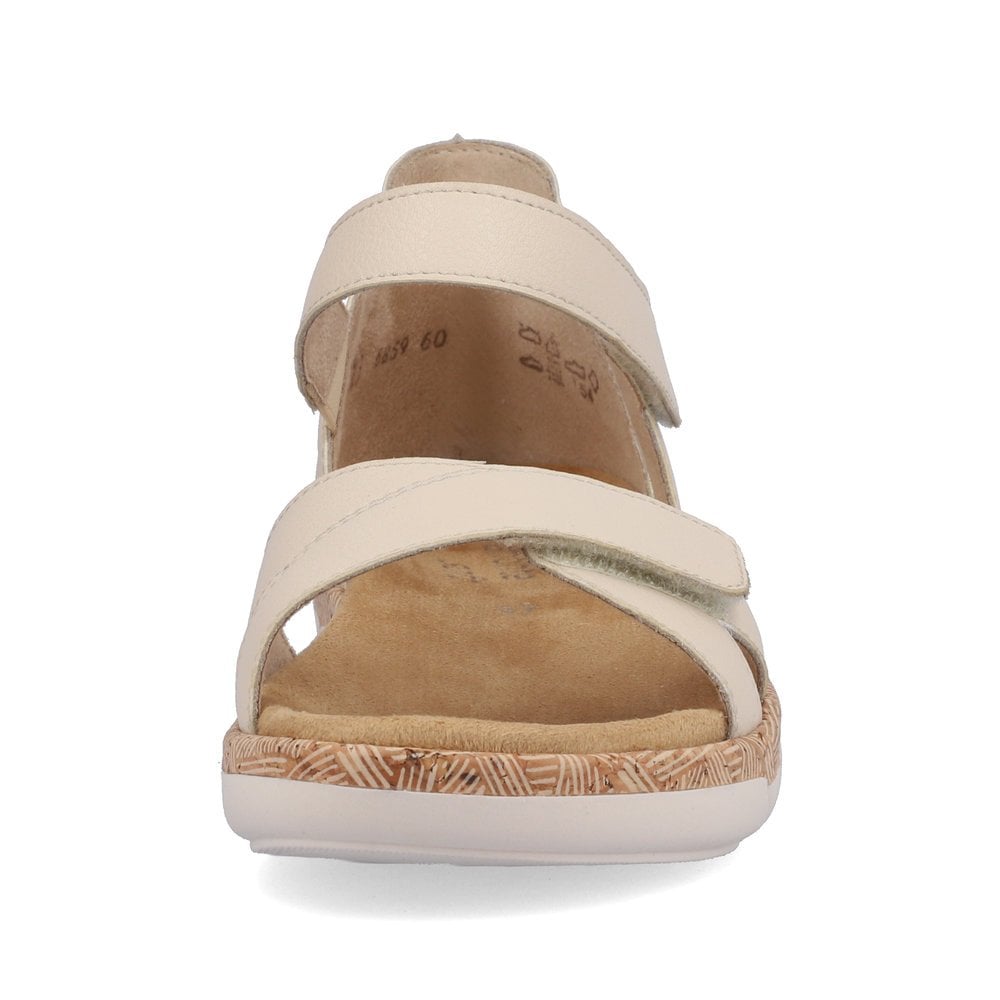 Sandales Compensées Rieker Remonte R6859-60 Beige Femme | AVY-1191745