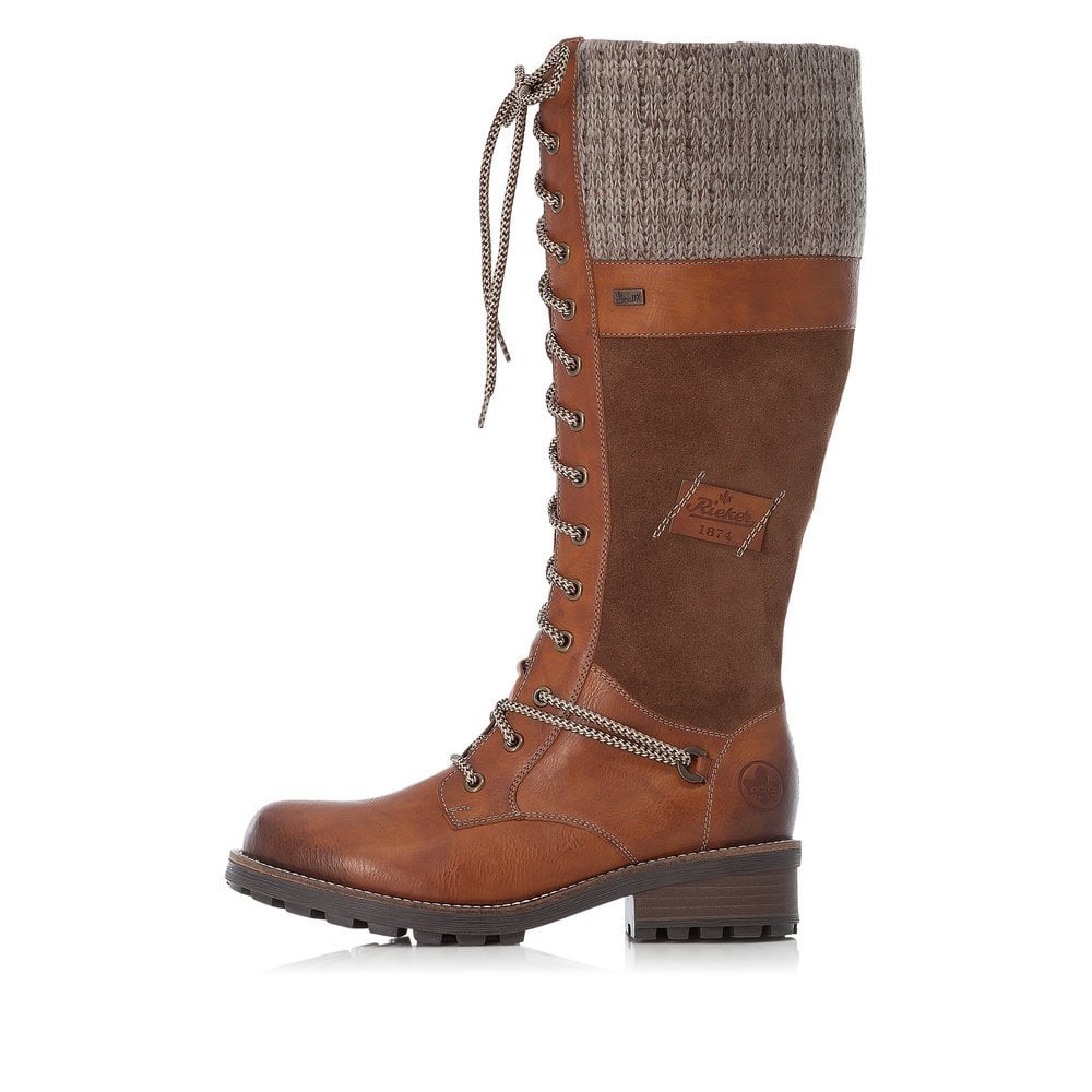 Bottes Hautes Rieker Z0442-24 Marron Femme | QIR-7219279