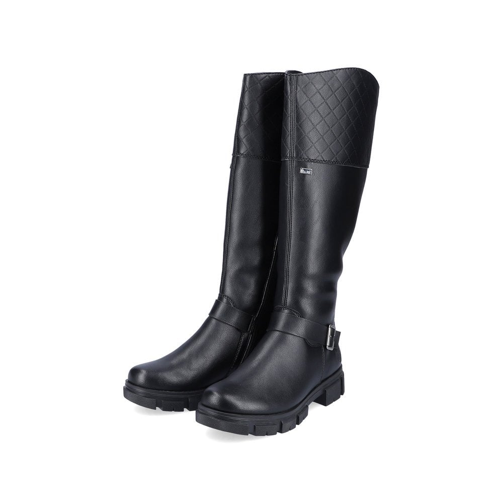 Bottes Hautes Rieker Y7154-00 Noir Femme | DDH-0415583