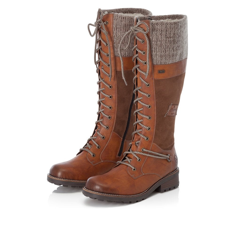 Bottes Hautes Rieker Z0442-24 Marron Femme | QIR-7219279