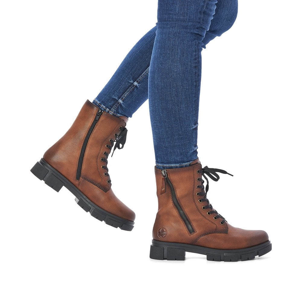 Bottines Lacets Rieker Y7122-20 Marron Femme | MVV-3576693