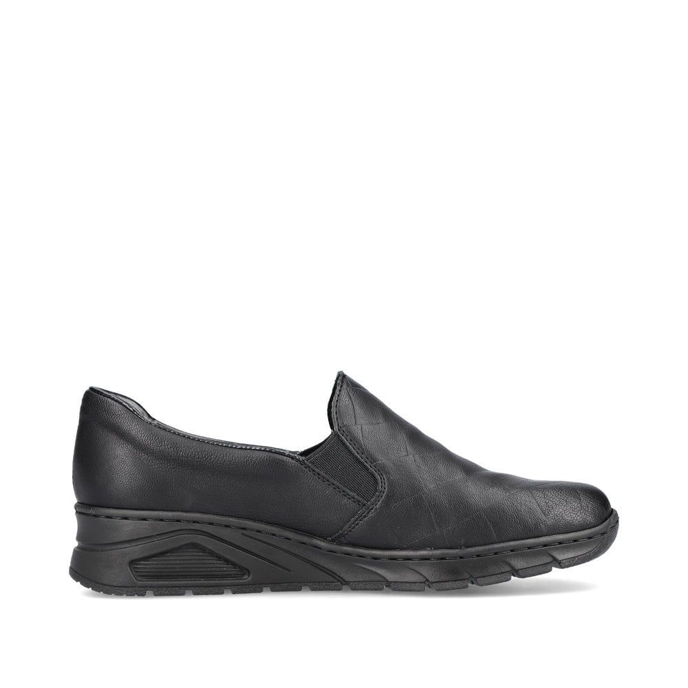 Slip On Rieker N3363-00 Noir Femme | QYA-9485224