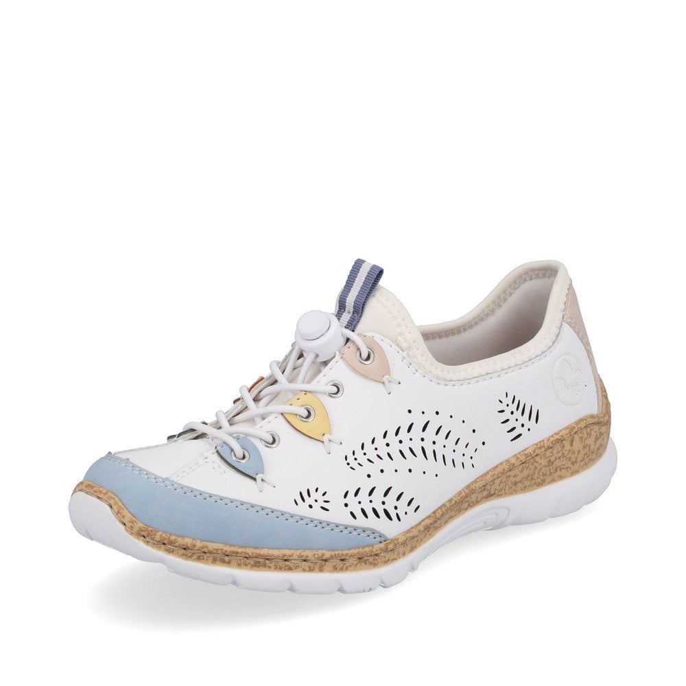 Basket Rieker N4276-80 Blanche Femme | NJQ-0606372