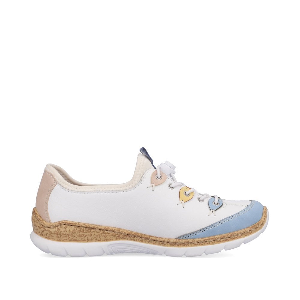 Basket Rieker N4276-80 Blanche Femme | NJQ-0606372