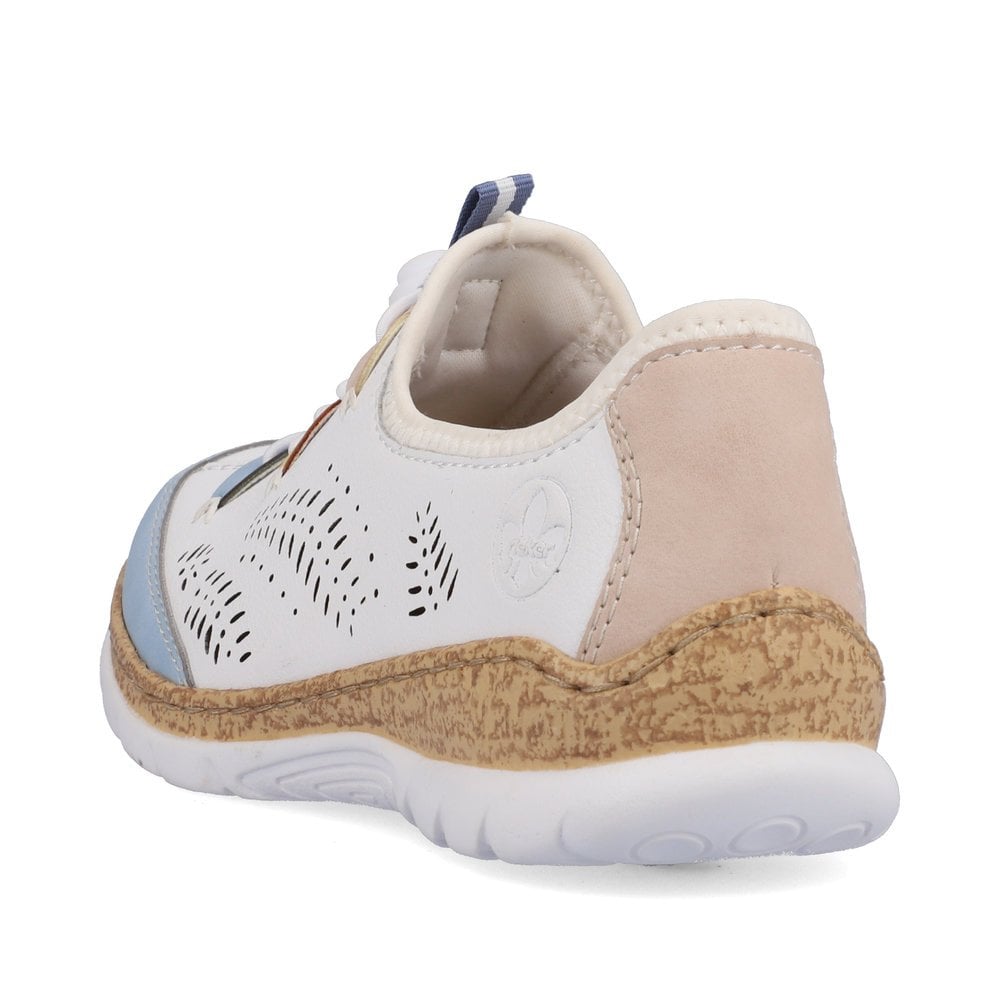 Basket Rieker N4276-80 Blanche Femme | NJQ-0606372