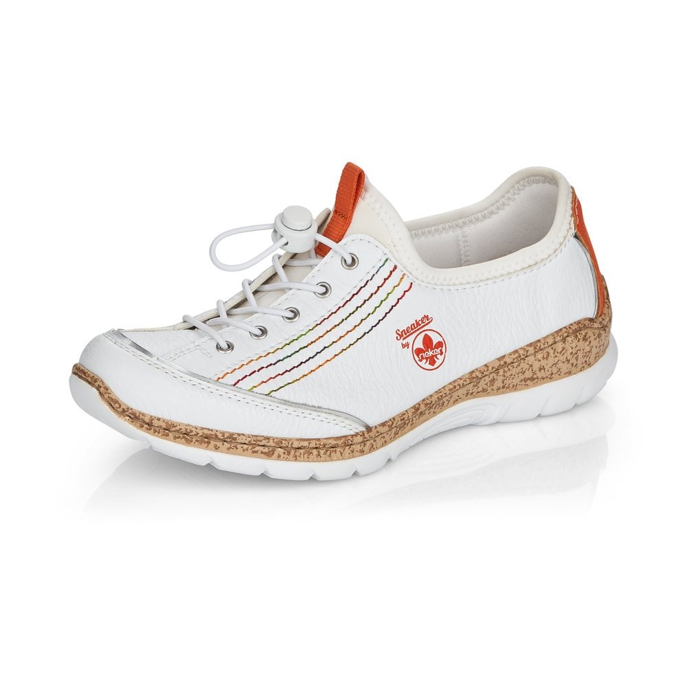 Basket Rieker N42T0-81 Blanche Femme | JVO-6082417