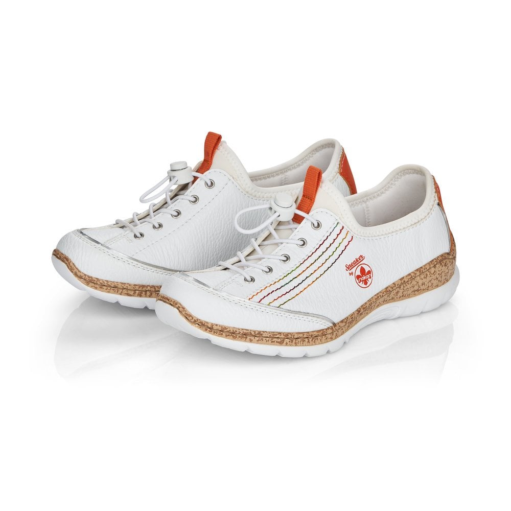 Basket Rieker N42T0-81 Blanche Femme | JVO-6082417