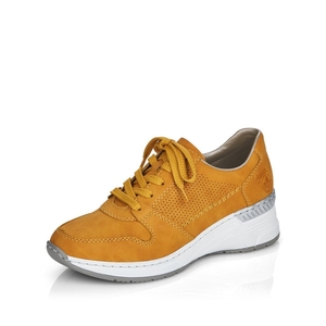 Basket Rieker N4317-68 Jaune Femme | OUT-9501020