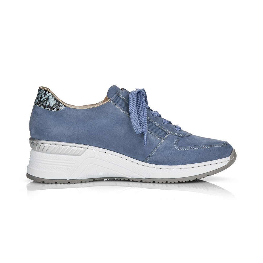 Basket Rieker N4321-11 Bleu Femme | QXX-8213336