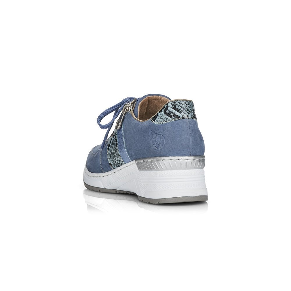 Basket Rieker N4321-11 Bleu Femme | QXX-8213336