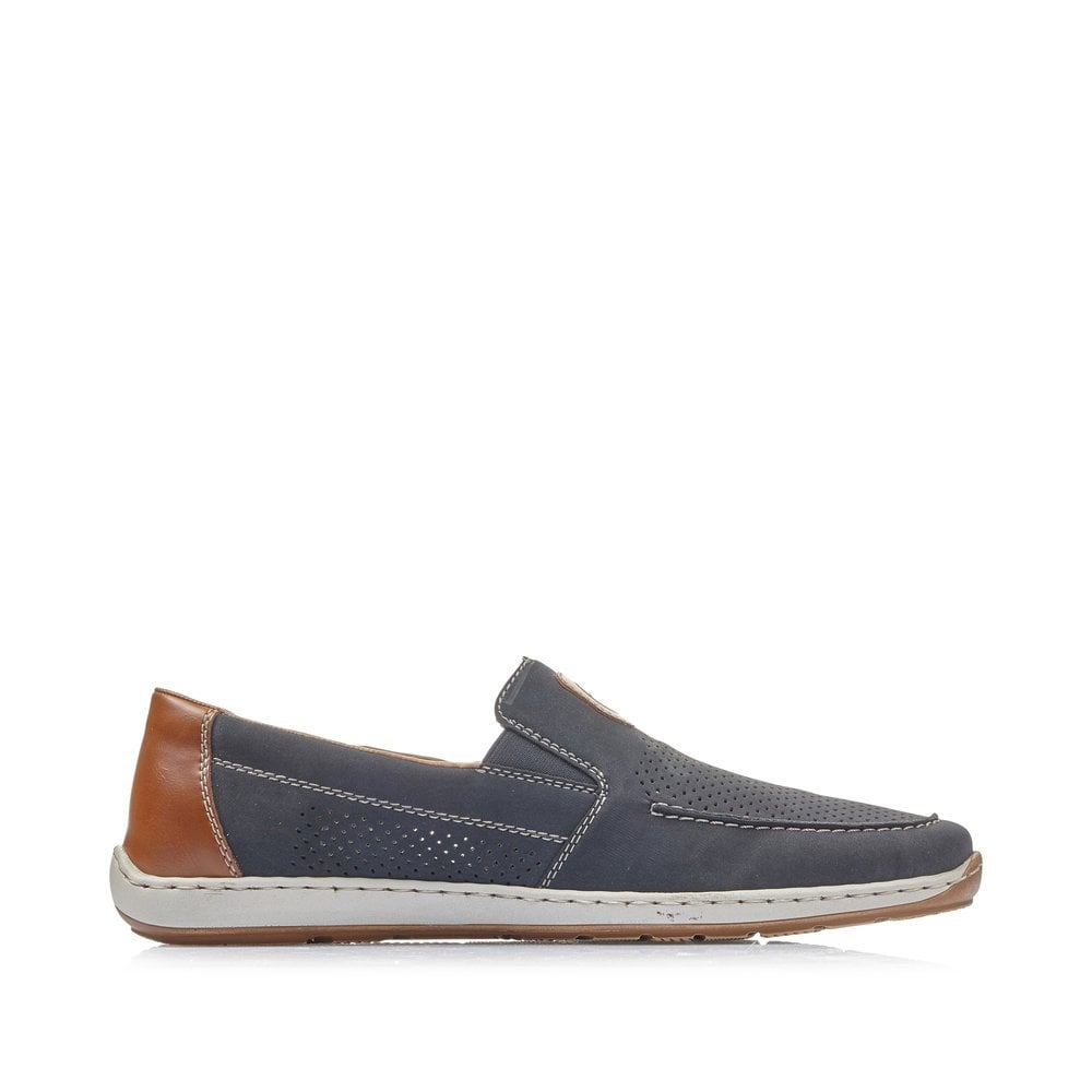 Slip On Rieker 08866-15 Bleu Homme | ROY-1875462