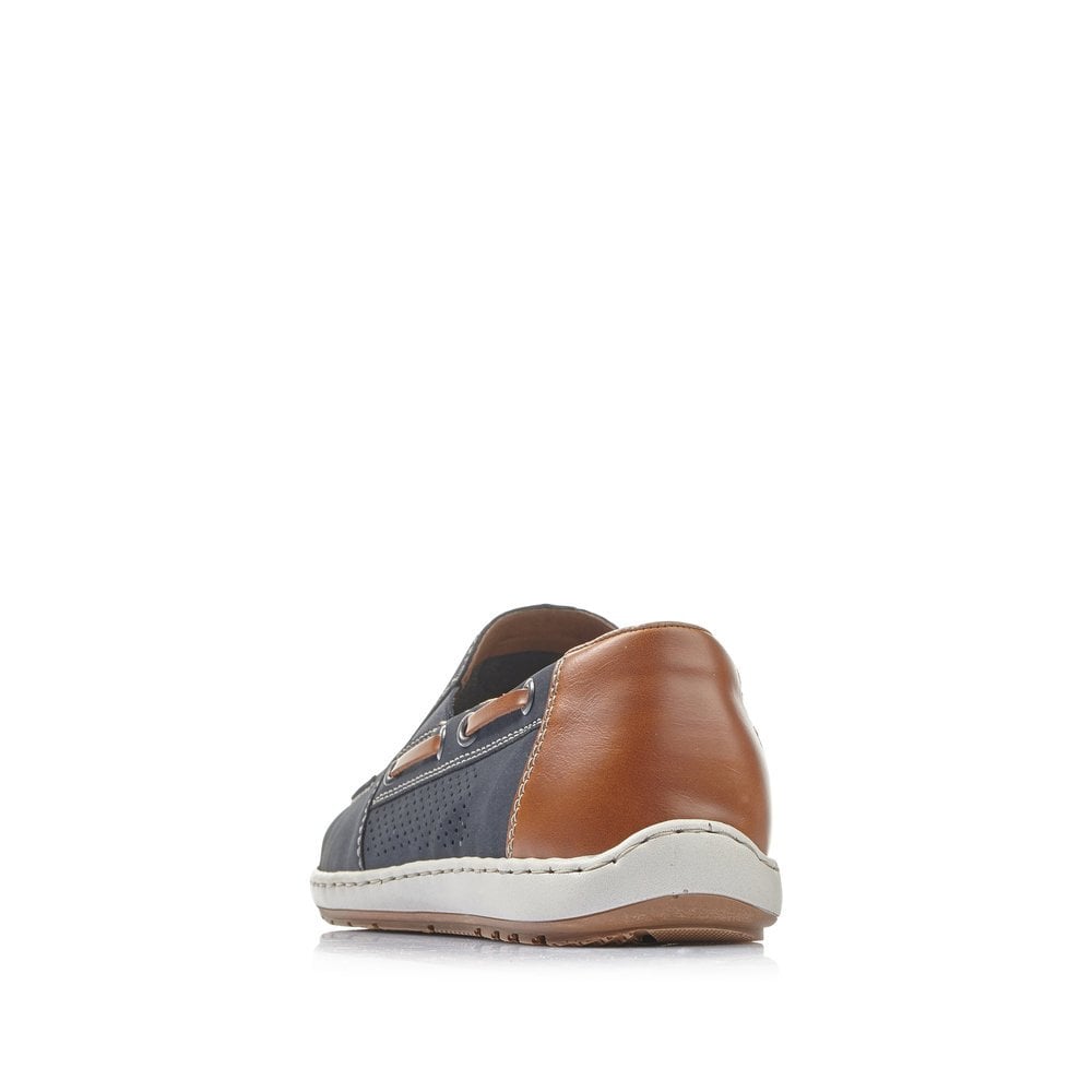 Slip On Rieker 08866-15 Bleu Homme | ROY-1875462