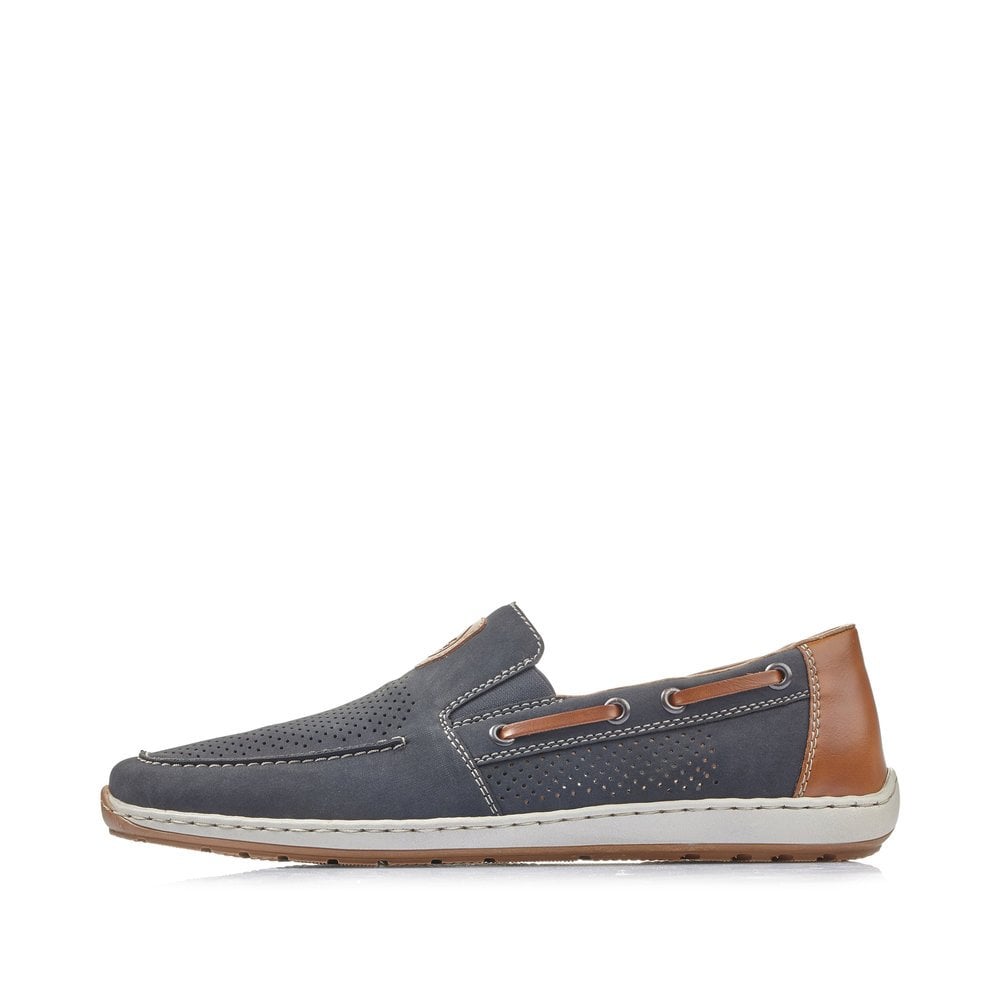 Slip On Rieker 08866-15 Bleu Homme | ROY-1875462