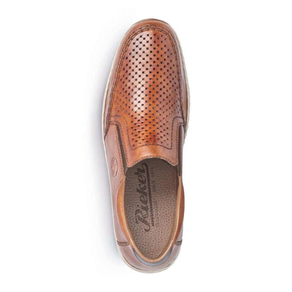 Slip On Rieker 08868-24 Marron Homme | VZX-6453716