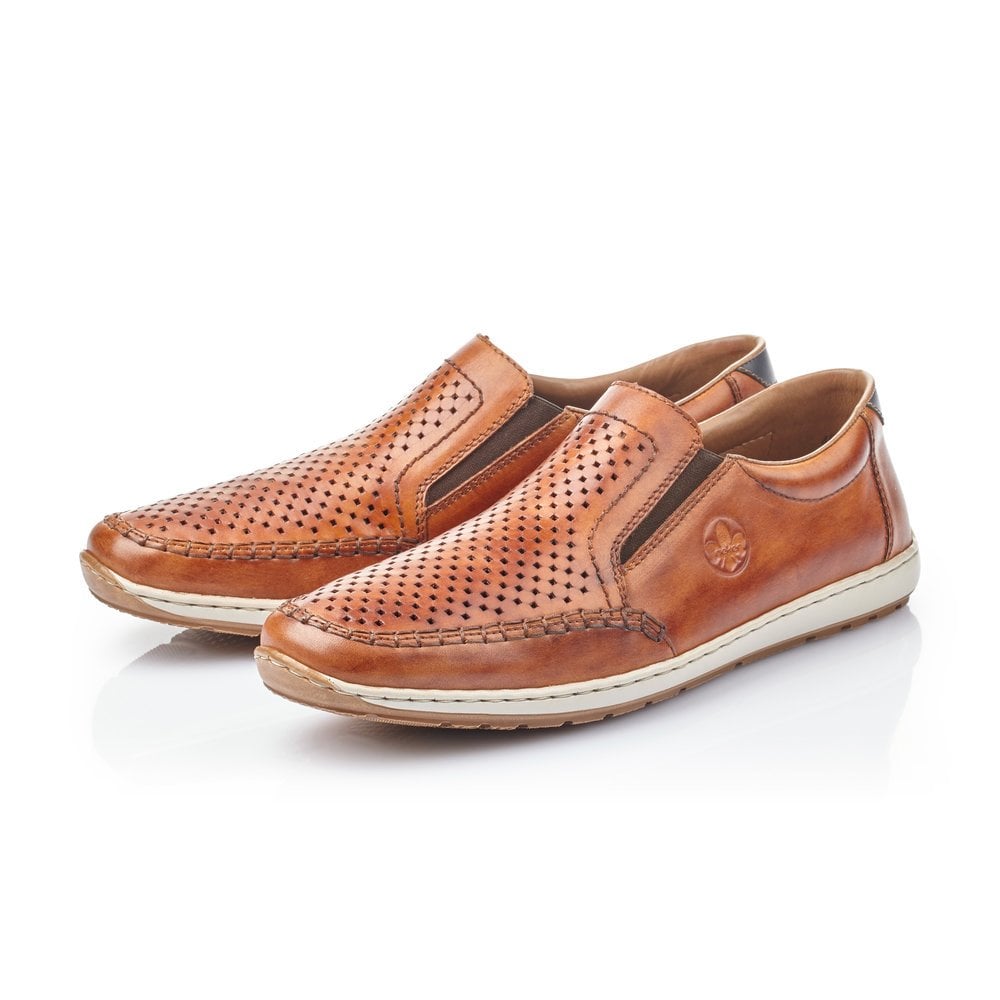 Slip On Rieker 08868-24 Marron Homme | VZX-6453716