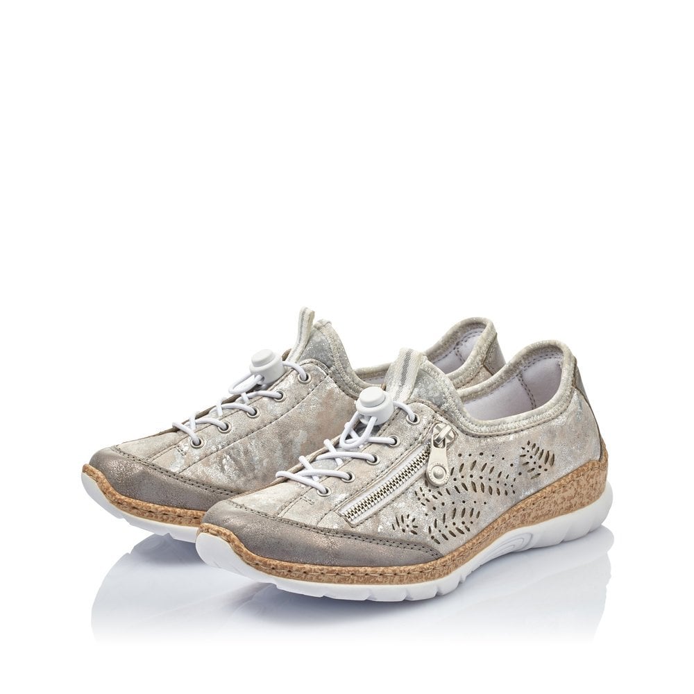 Basket Rieker N42K6-40 Grise Femme | JGN-1532707