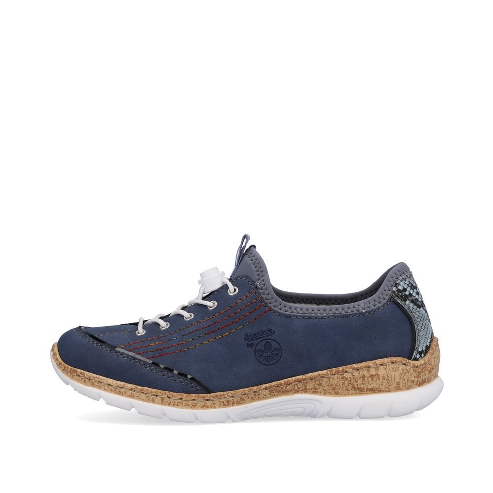 Basket Rieker N42T0-14 Bleu Femme | NWZ-1080518