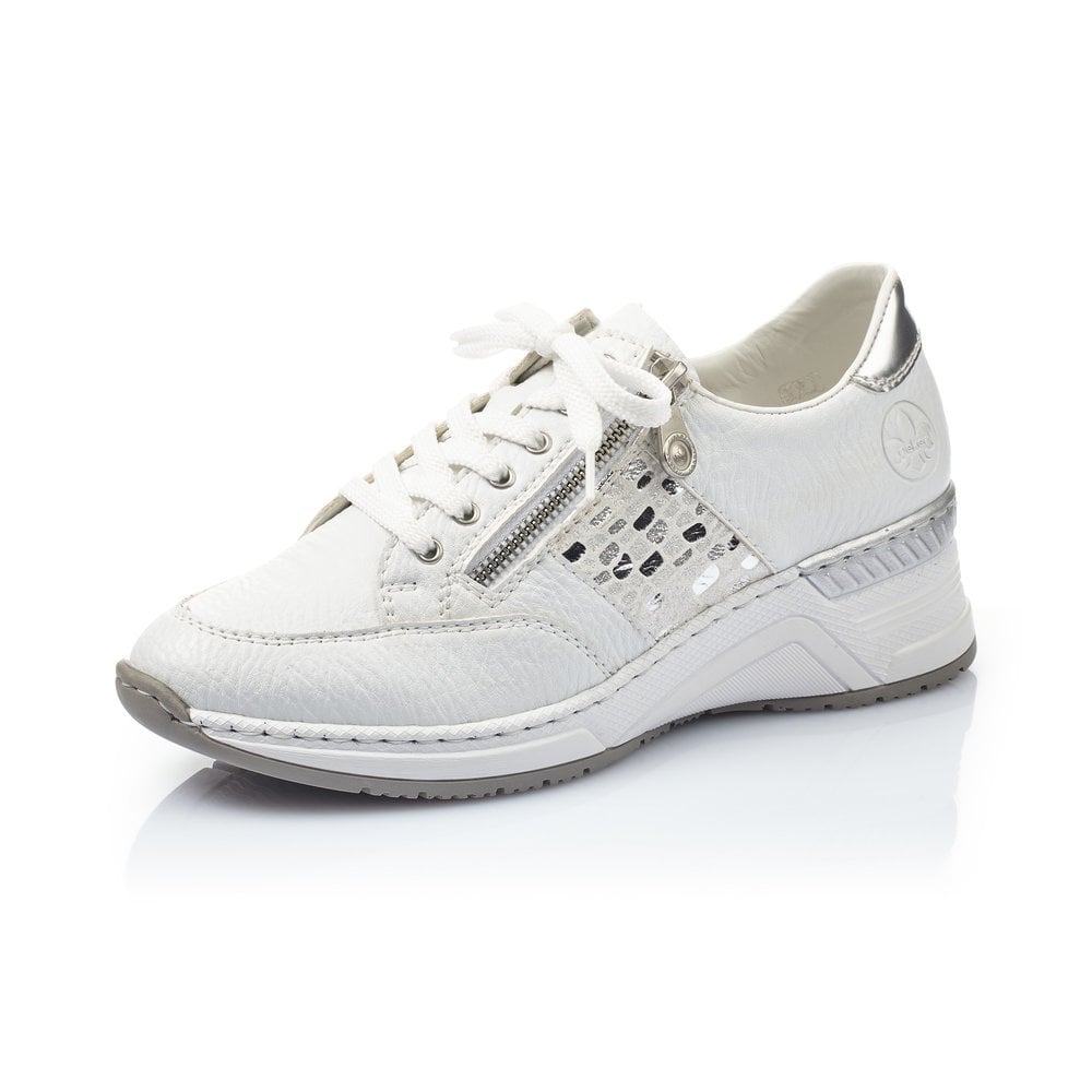 Basket Rieker N4322-80 Blanche Femme | QUD-6745878