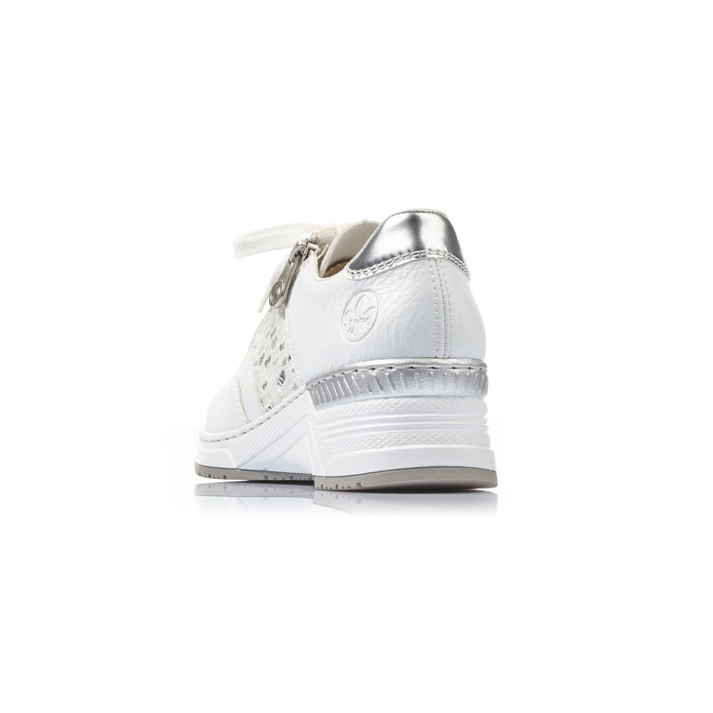 Basket Rieker N4322-80 Blanche Femme | QUD-6745878