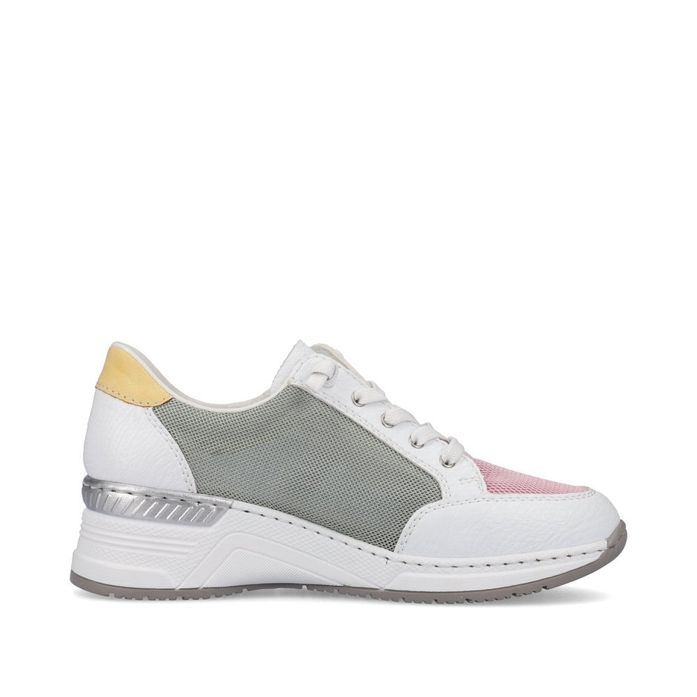 Basket Rieker N4359-90 Blanche Femme | HUY-0522060