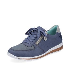 Basket Rieker N5124-14 Bleu Femme | ORQ-8162148