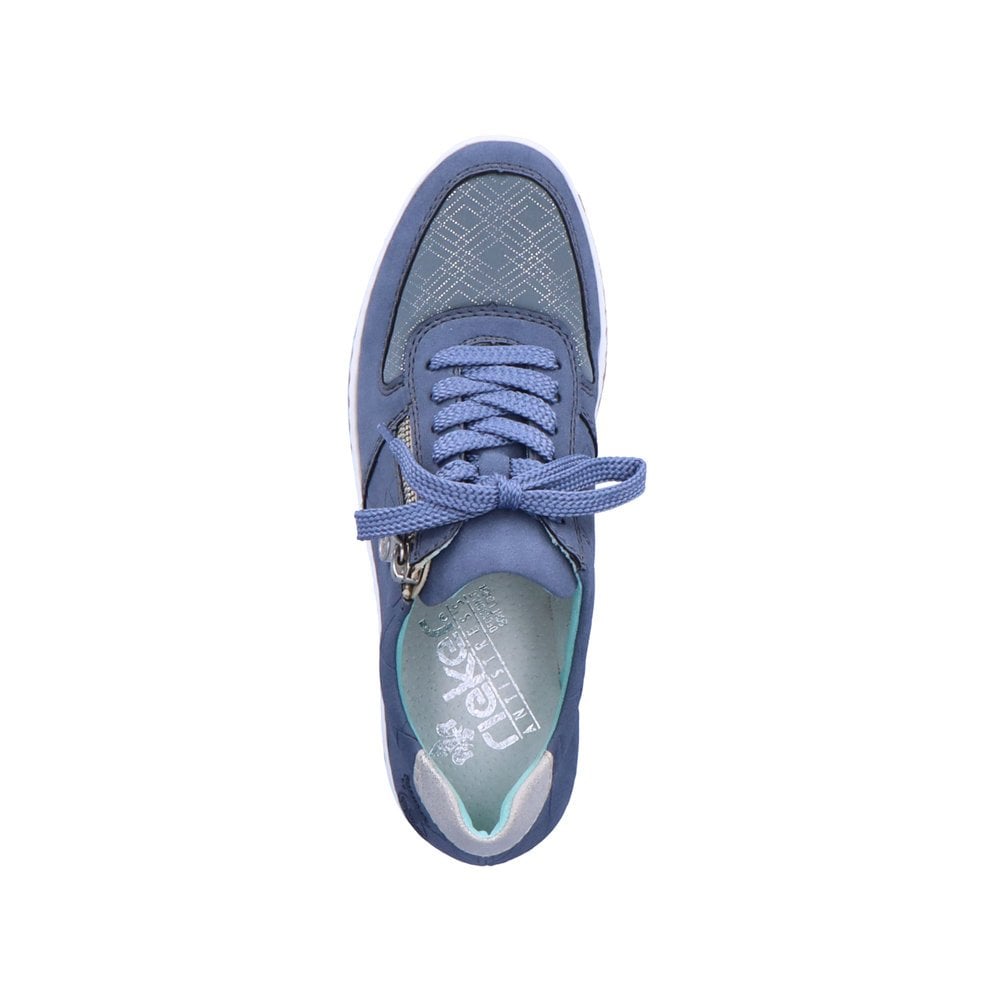 Basket Rieker N5124-14 Bleu Femme | ORQ-8162148