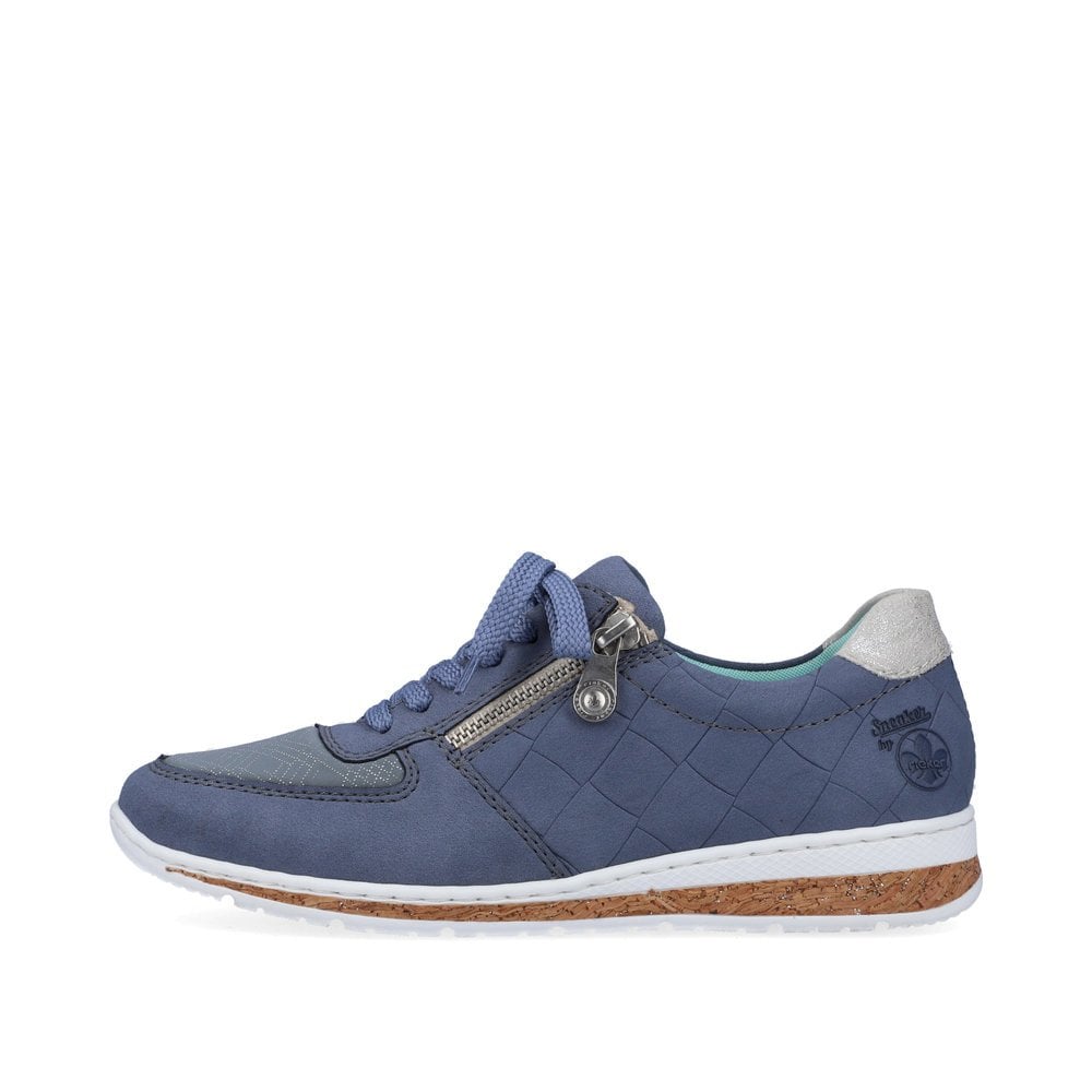 Basket Rieker N5124-14 Bleu Femme | ORQ-8162148