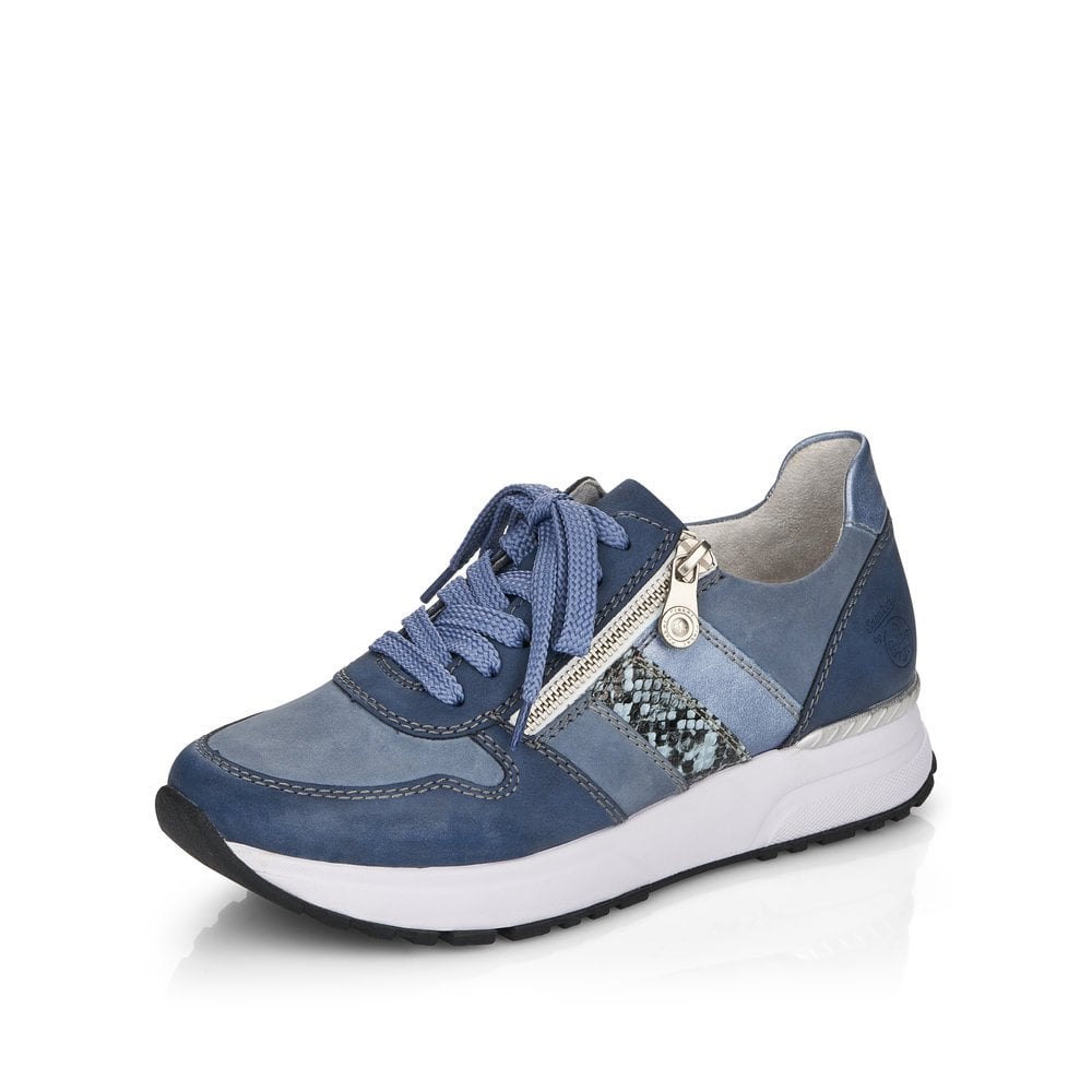 Basket Rieker N7421-14 Bleu Femme | THF-7160552