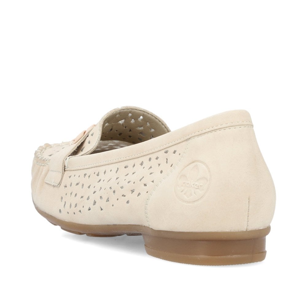 Slip On Rieker 40068-60 Beige Femme | FTJ-5755176