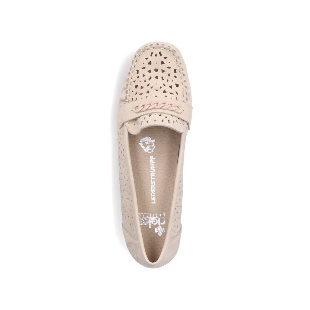 Slip On Rieker 40068-60 Beige Femme | FTJ-5755176