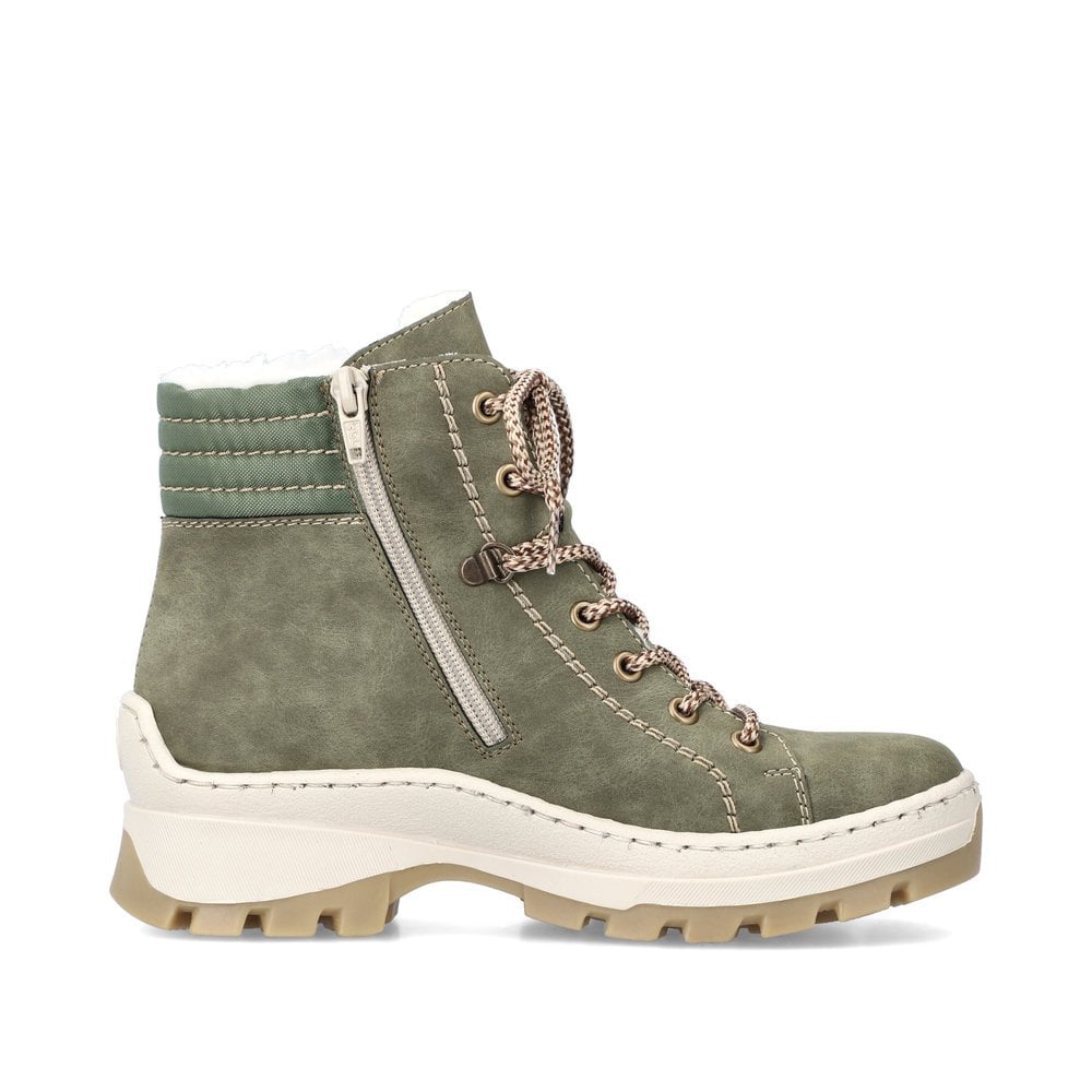 Bottes D'hiver Rieker X9334-54 Vert Femme | FOS-2019167