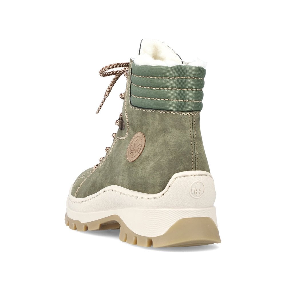 Bottes D'hiver Rieker X9334-54 Vert Femme | FOS-2019167