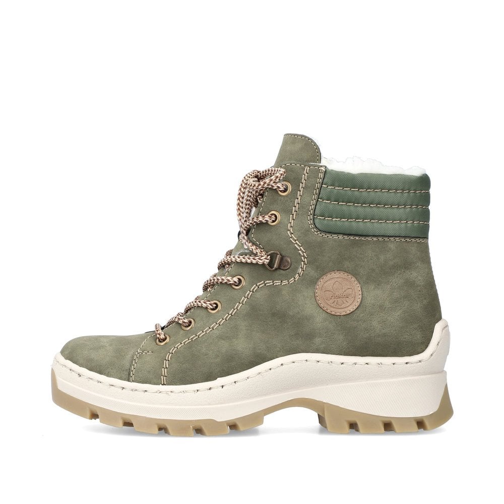 Bottes D'hiver Rieker X9334-54 Vert Femme | FOS-2019167