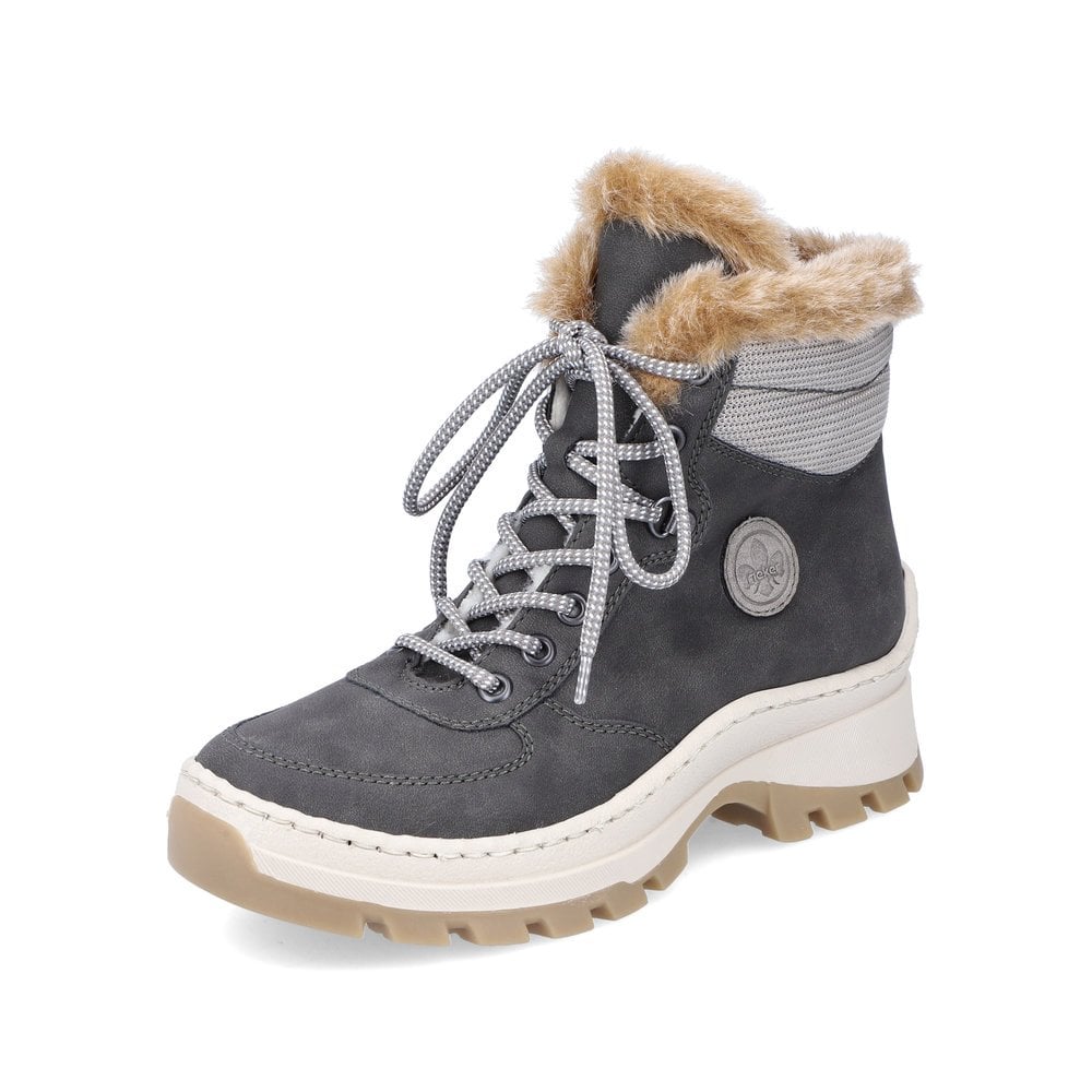 Bottes D'hiver Rieker X9335-45 Grise Femme | XBZ-3829129