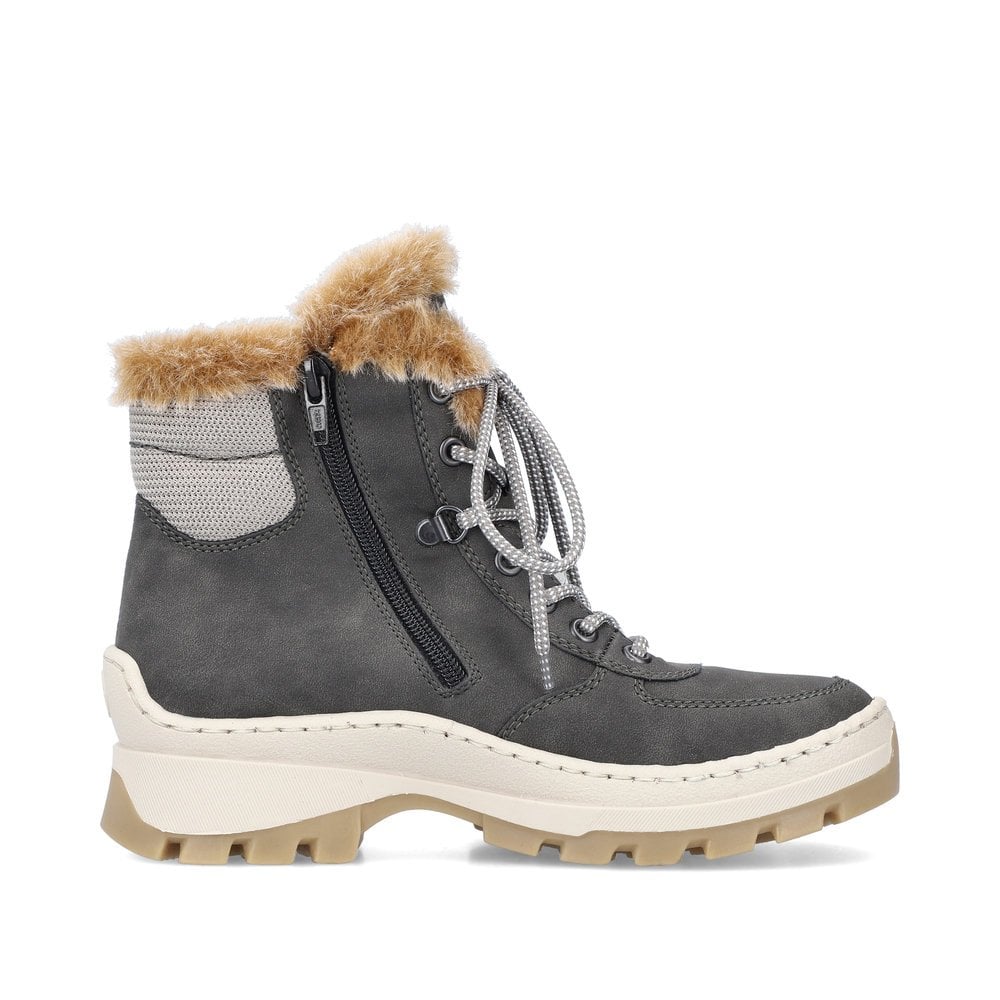 Bottes D'hiver Rieker X9335-45 Grise Femme | XBZ-3829129